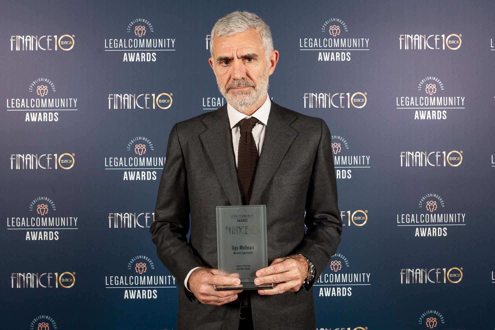Ugo Molinari premiato Avvocato dell'Anno Restructuring ai Legalcommunity Finance Awards
